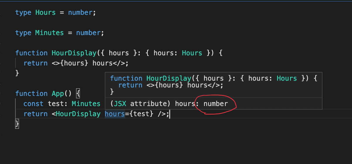 Type aliases are not directly clear from IntelliSense