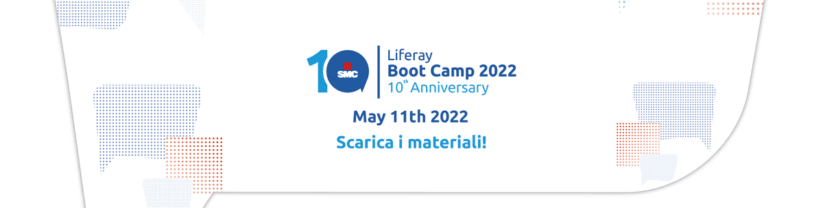 Potete scaricare tutto il materiale del Liferay Boot Camp 2022 da https://bit.ly/download-materials-lrbc22